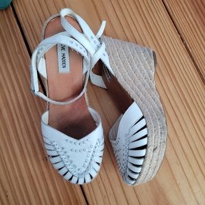 Steve Madden Jute platform sandals women's 9